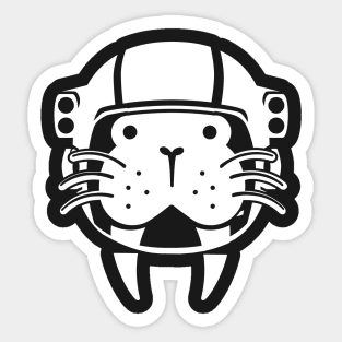 Cute & Funny Space Astronaut Walrus Sticker